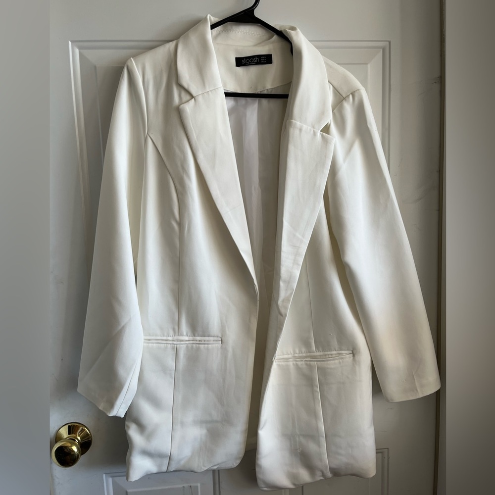 Long White Blazer
